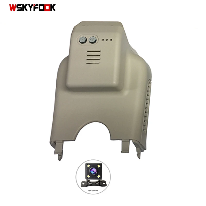 Dual len-Beige 1080P Автомобильный Wifi DVR приложение управления для Mercedes Benz R R320 ML GL GL450 w164 x164 2006-2012 Mb GL Скрытая установка - Название цвета: Dual len-Beige