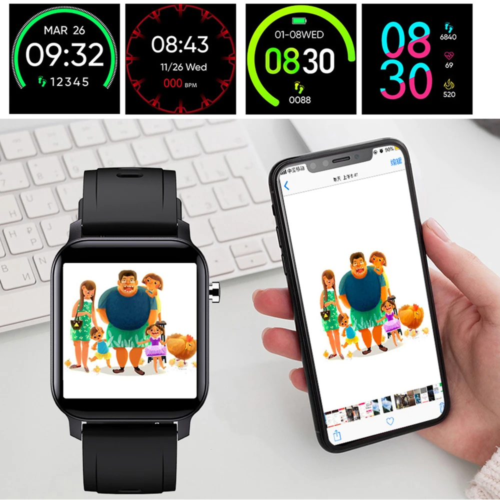 Спортивные Смарт часы M2 для мужчин и женщин сенсорный экран под заказ