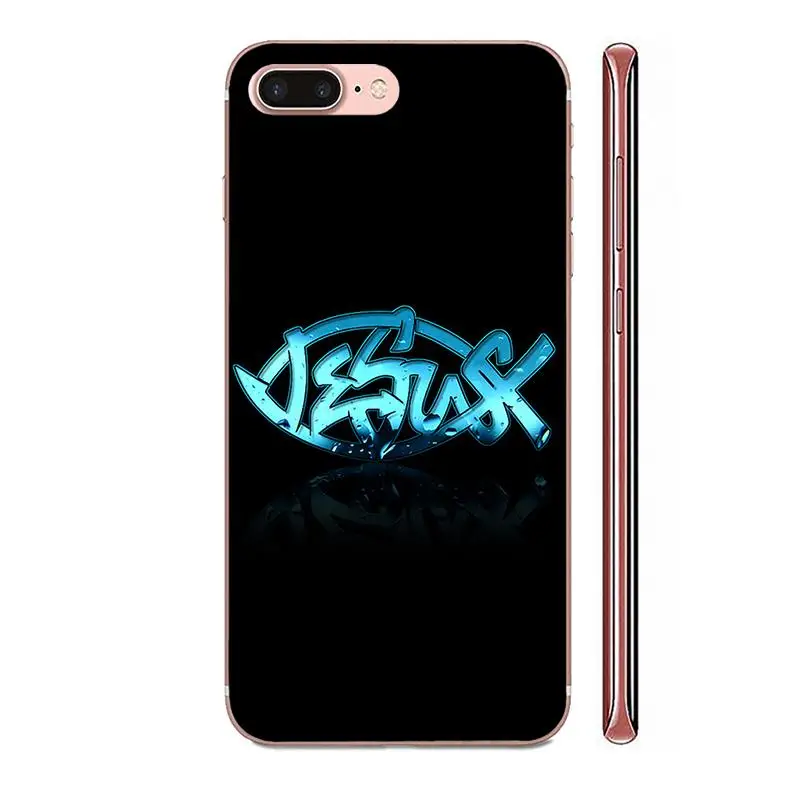 Jesus Christian Fish Логотип Новый для Galaxy Alpha Note 10 Pro A10 A20 A20E A30 A40 A50 A60 A70 A80 A90 M10 M20 M30 M40 |