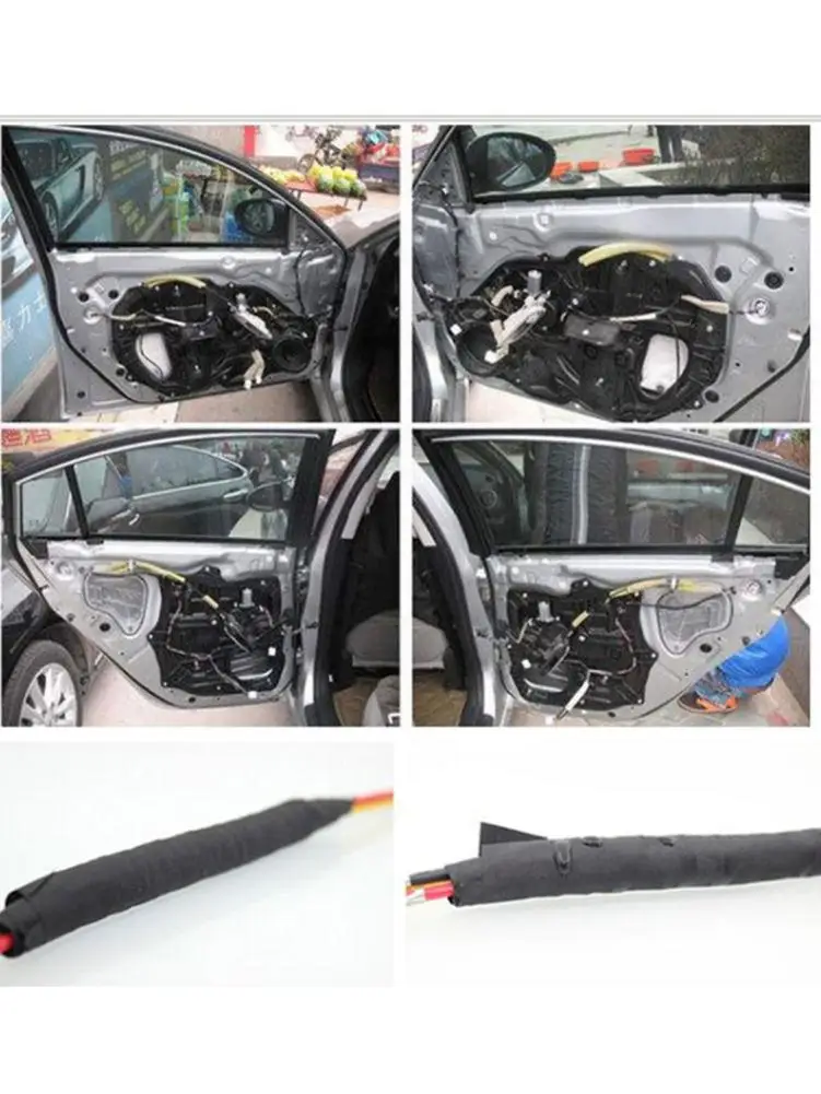 4 шт. термостойкая клейкая матерчатая тканевая лента для авто жгут проводов