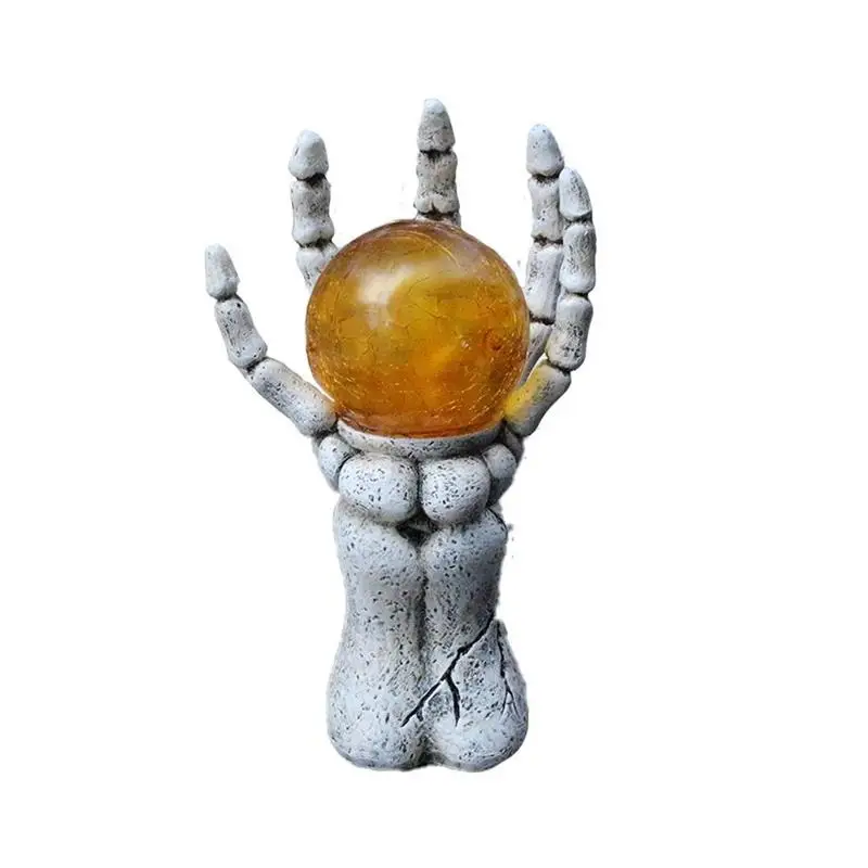 

NEW Horror Skeleton Hand Statue Garden Solar Light Skeleton Hand Lamp for Courtyard Patio Balcony Decor Home Garden Ornament