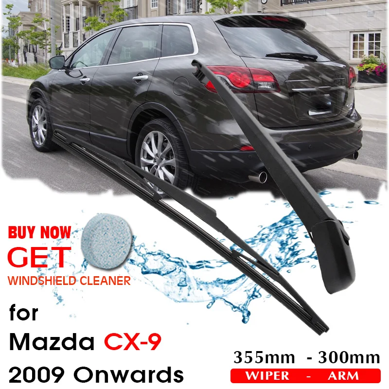 

Car Wiper Blade Rear Back Window Windscreen Windshield Wipers Auto Accessories For Mazda CX-9 Hatchback 355mm 2009 Onwards