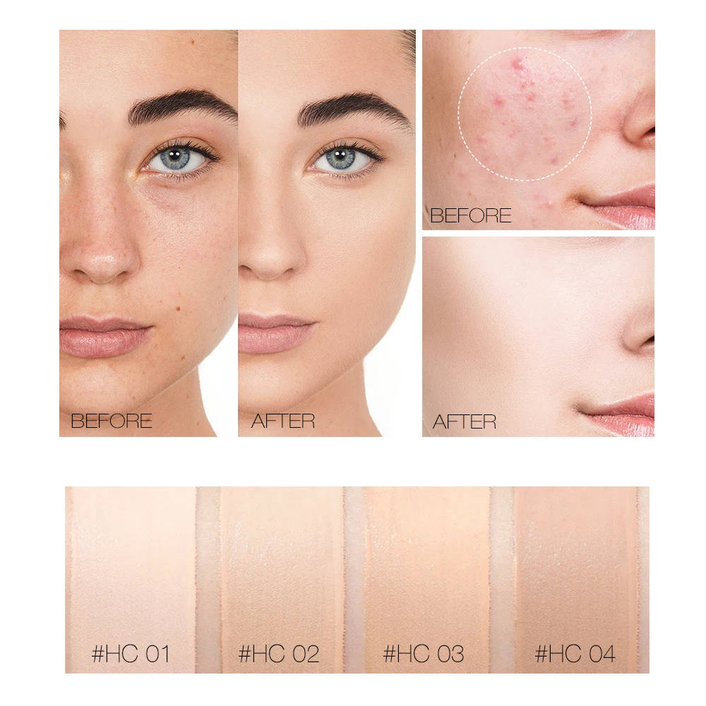 O.TWO.O Liquid Concealer Cream Waterproof Full Coverage Long Lasting Face Scars Acne Cover Smooth Moisturizing Makeup | Красота и