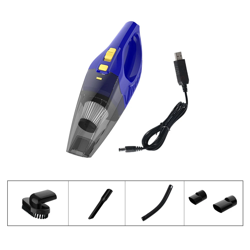 

Handheld 12V Mini Car Vacuum Cleaner Portable Rechargeable Wet And Dry Vacuum Cleaner For Home Car Cleaning