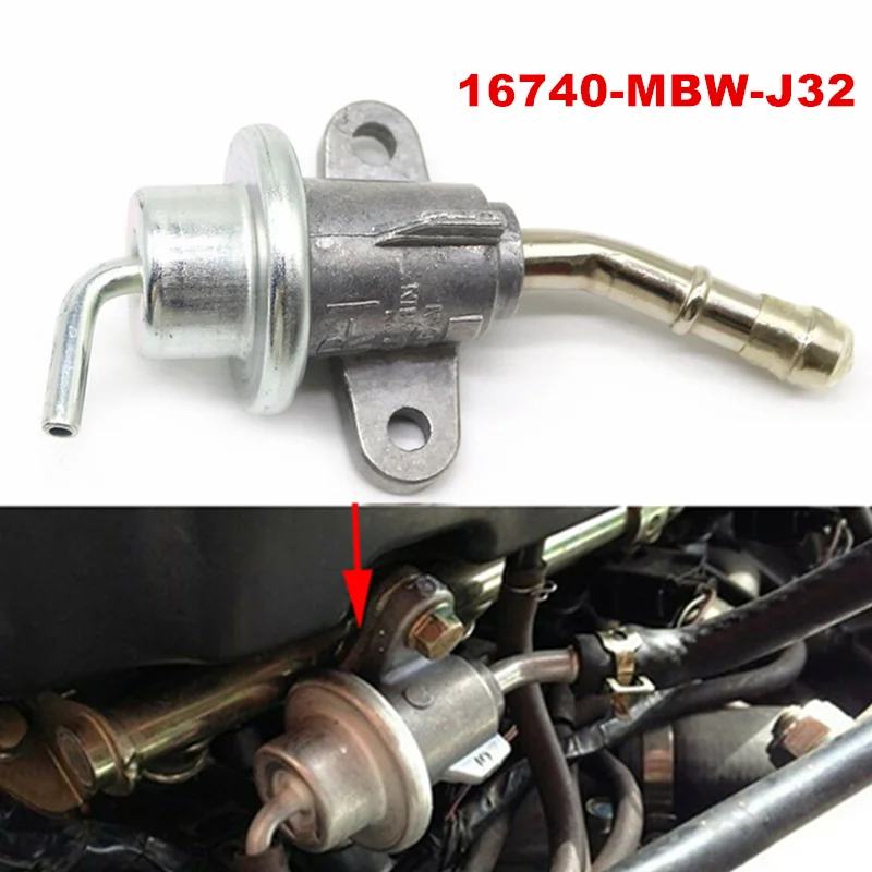 Regulador de presión de combustible para coche, válvula reguladora de combustible 16740-MBW-J32 para Honda CBR 2001 F4i, 2006-600, 16740MBWJ32