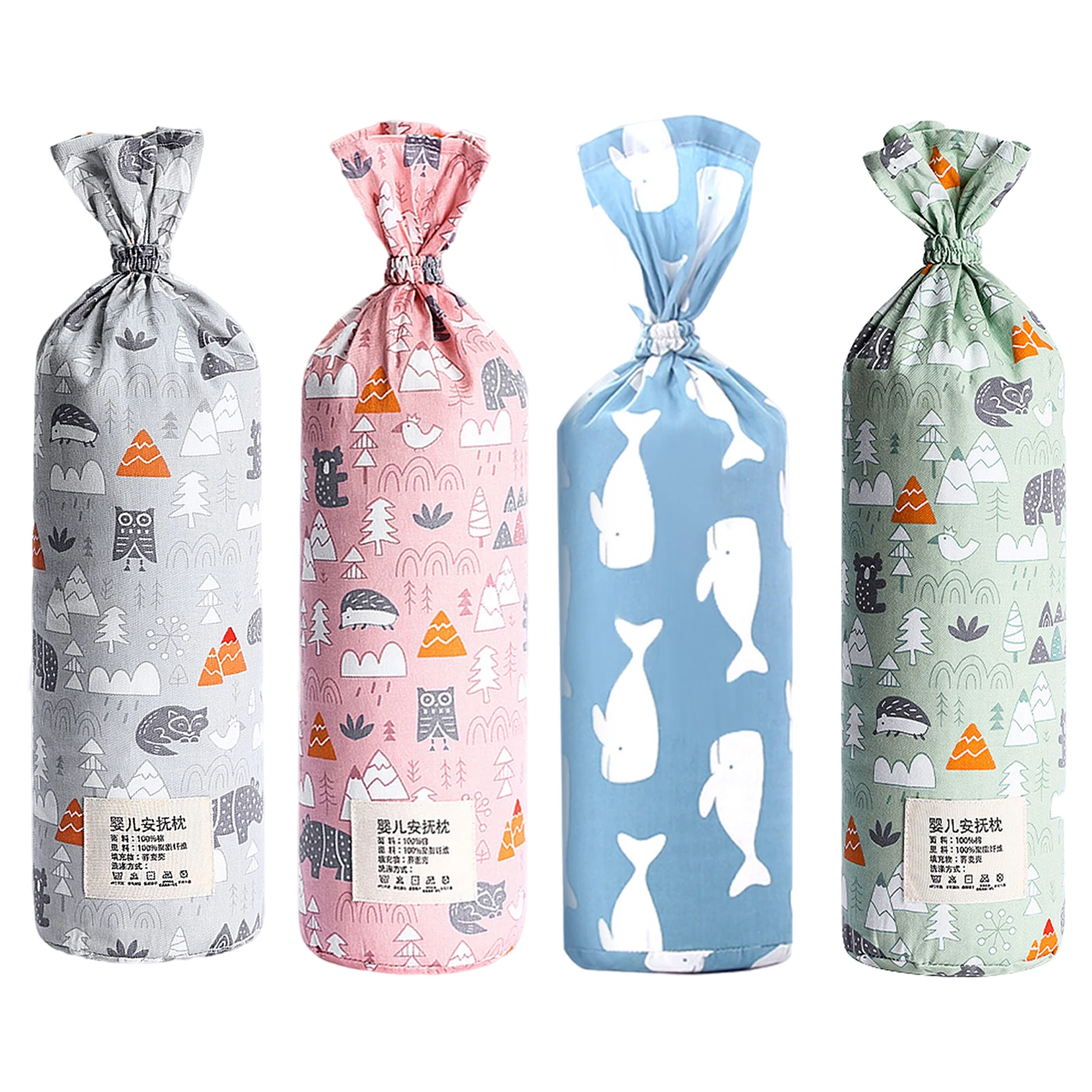 

Хлопковая дышащая подушка для младенцев 0-12 месяцев, с мультяшным принтом