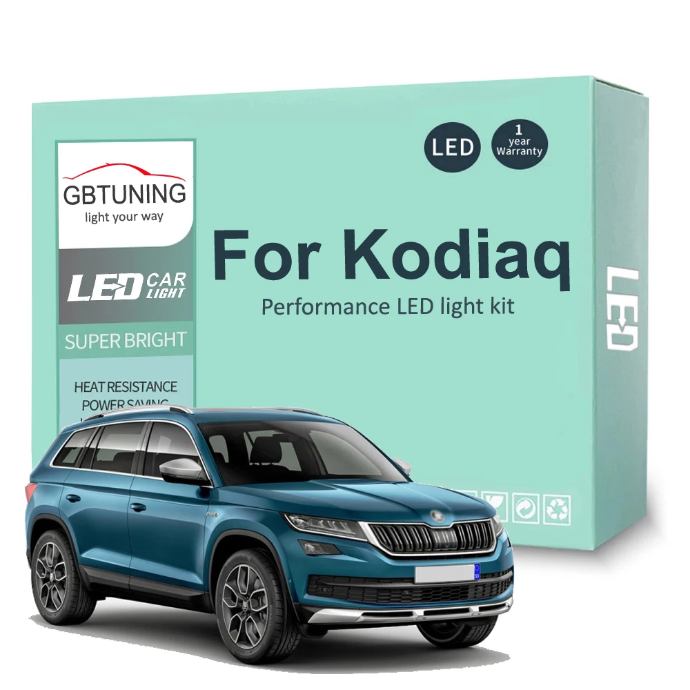 Комплект светодиодных ламп для салона Skoda Kodiaq 2016 2017 2018 светодиодный 2019 2020