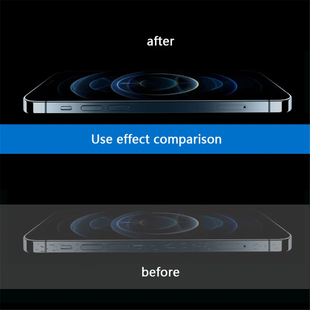 2Sets Slim HD Clear Mobile Phone Protective Side And Camera Film For iPhone 14 13 12 11 Pro Max XR X XS 8 TPU Hydrogel Rim Film