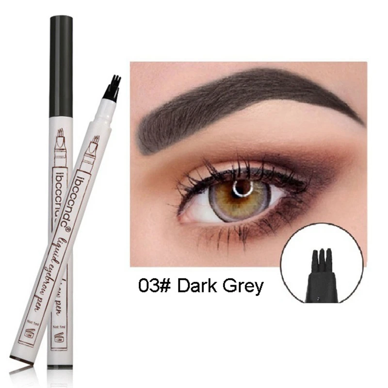 03 Microblading карандаш для бровей водостойкий вилка кончик бровей Карандаш для глаз долговечный Профессиональный тонкий эскиз жидкий тату карандаш для бровей - Цвет: 03