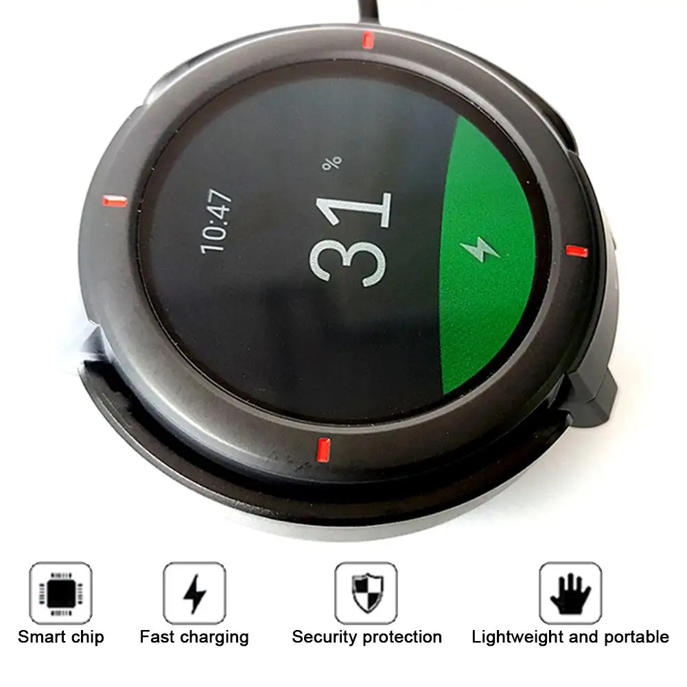 

Универсальное зарядное устройство для смарт-часов Amazfit Huami 3rd Verge A1801, 1 м, кабель для быстрой зарядки, хорошее отведение тепла
