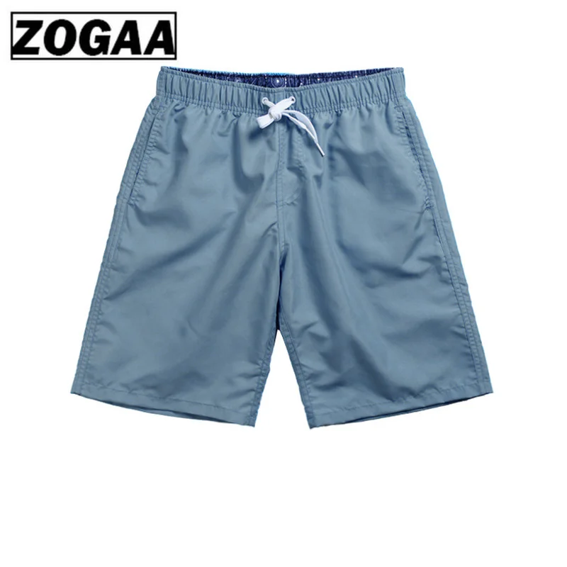 Мужские трусы до колена ZOGGA Однотонные для бодибилдинга 100% полиэстер высокого