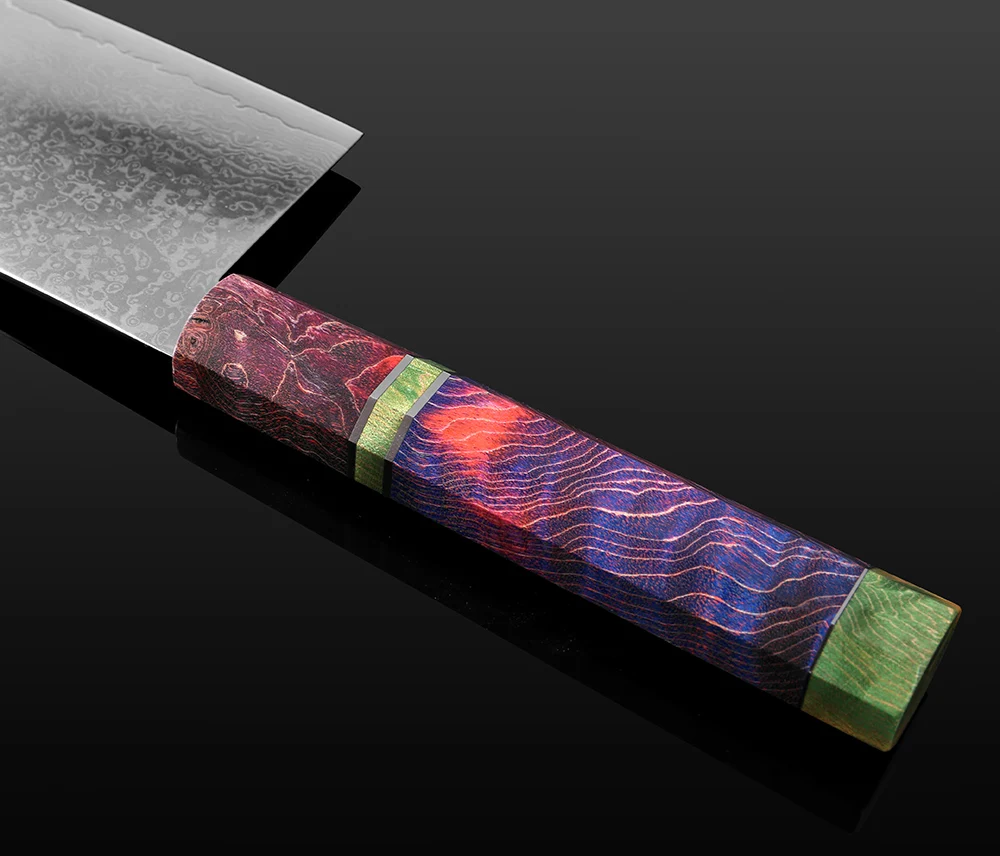 XITUO кухонный нож дамасская сталь 67 слоев китайский шеф повара острый Кливер