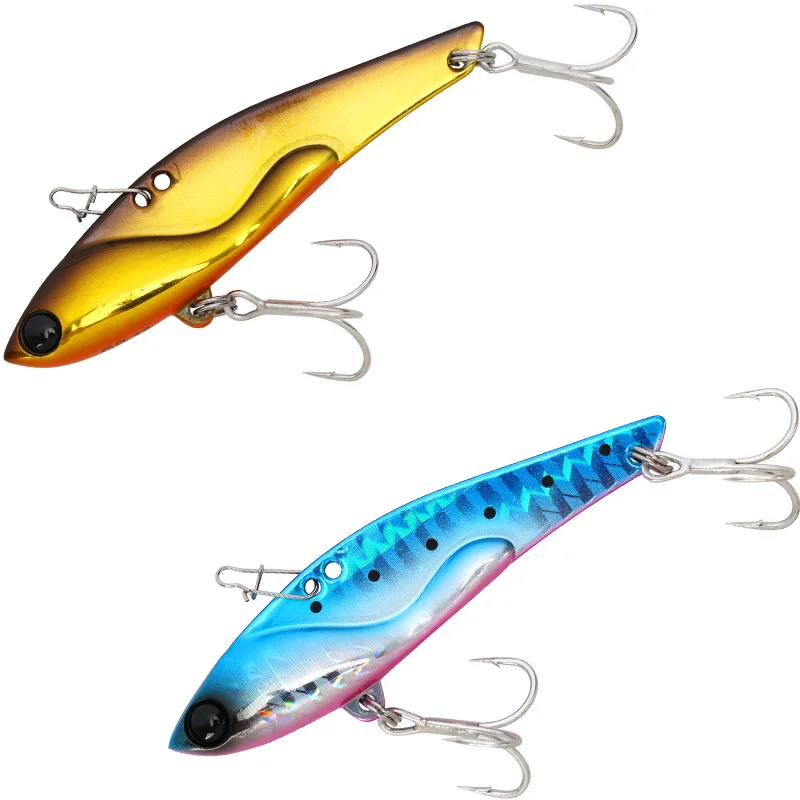 Металлическая Вибрирующая приманка 23 г 75 мм с трехмерными глазами искусственная