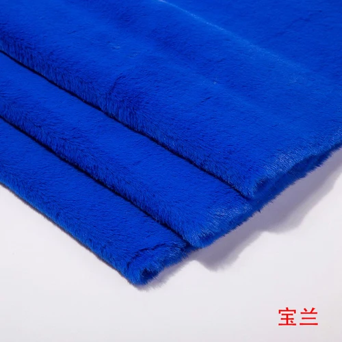 Royal blue Имитация кроличьего меха ткань одежда шарф Подушка Тильда счетчик дисплей ткань DIY игрушка короткая плюшевая ткань - Цвет: Royal blue