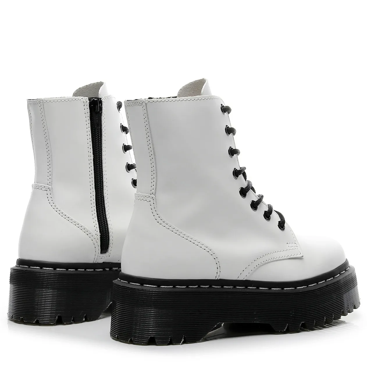 Женские ботинки в байкерском стиле с круглым носком на шнуровке Size34 41 осень