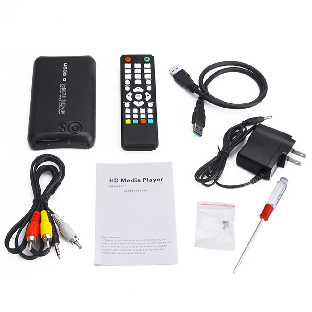 Музыка H.264 1080P USB3.0 AV выход мини медиаплеер Autoplay SATA Поддержка MKV видео Портативный U
