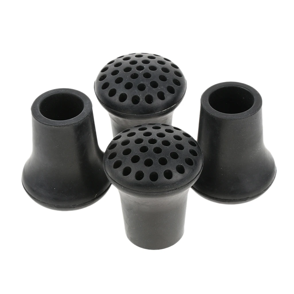 4 шт. противоскользящие резиновые наконечники для треккинговых полюсов покрытие