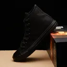 Туфли мужские на плоской подошве, повседневные холщовые туфли, со шнуровкой, черные, белые, красные, лето