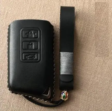 3Button black 01 Чехол из натуральной кожи с дистанционным управлением для автомобиля Lexus IS200 IS350 ES200 ES250 ES300H GS200T GS300H NX300 RX200 RX450 LX Keys - Название цвета: 3Button black 01