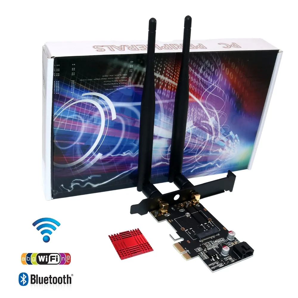 PCIE M.2 Wifi адаптер Сетевая карта 5 ГГц 5 г 5 ГГц беспроводной PCI Express Wifi Bluetooth адаптер AC 9260 м2 Wifi Карта Антенна для ПК