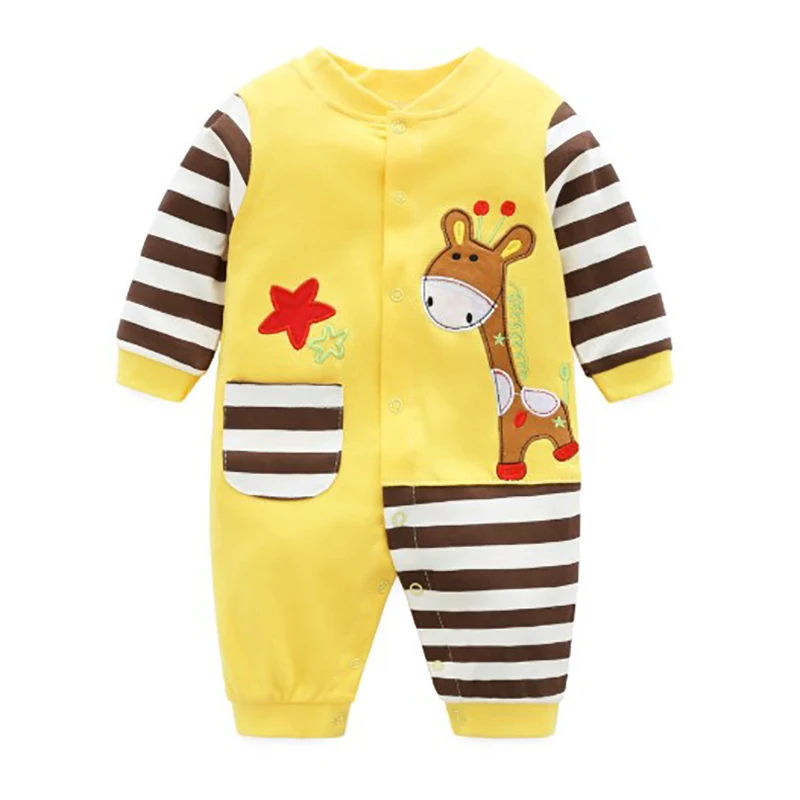 

ZWY528 newborn baby boys girls clothes 3-24 months cotton kids romper long sleeve spring and autumn outwear clothing