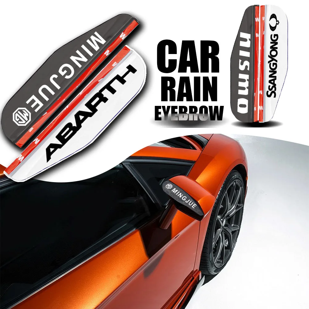 

2pcs Car Rainproof Car Logo Rearview Mirror Cover Sticker for VWs Volkswagens Polo Tiguan Passat B5 B6 B7 Golf 4 5 Jetta Lavida
