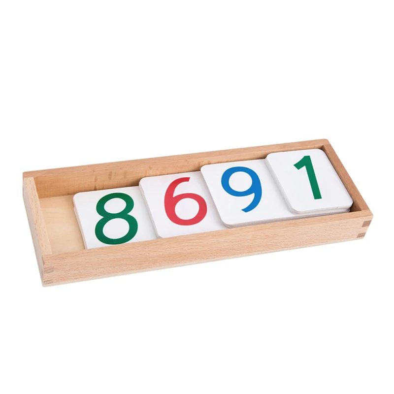 

Большие ПВХ-карточки Монтессори с коробкой (1-9000) игрушки
