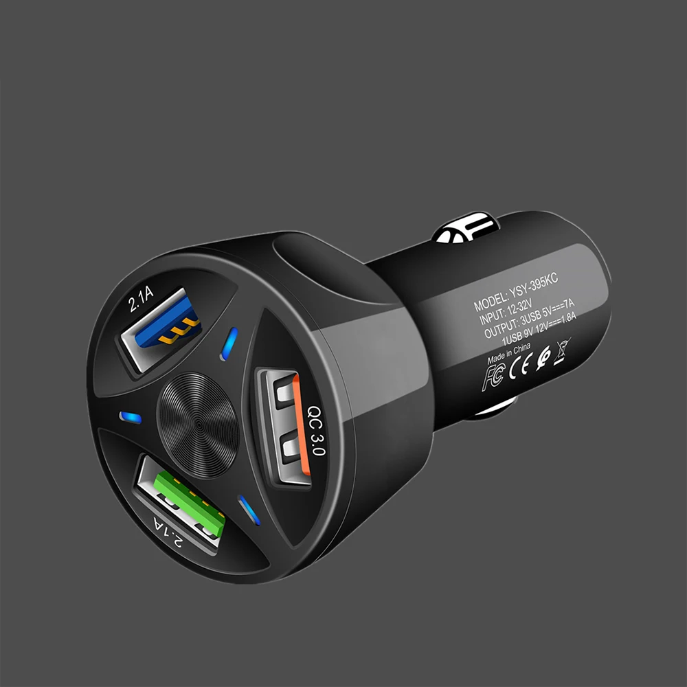 Разветвитель автомобильное зарядное устройство 3USB прикуриватель Автомобильное