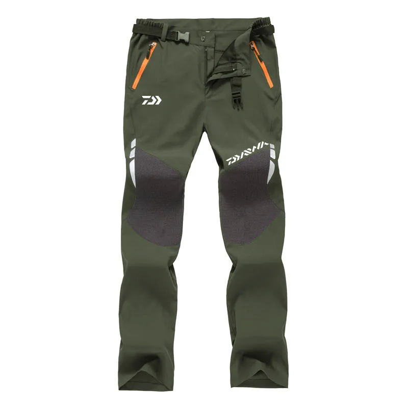 Mens Breathable Quick Dry Fishing Pants Stretch Thin Full Length Hiking Climbing Camping Outdoor Sport Clothes Trousers | Спорт и