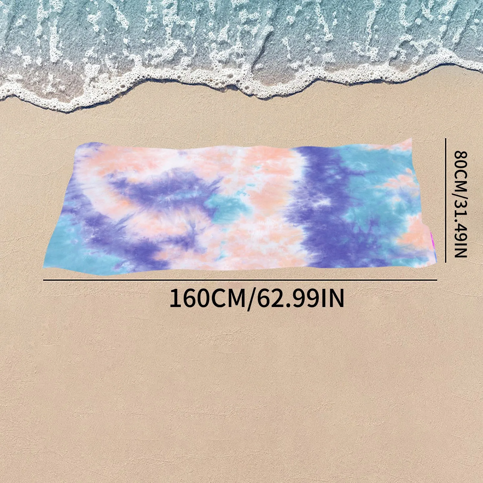 

Microfiber Beach Towel Oversized Super Absorbent Bath Towel For Womens And Kids Suitable For Camping And Picnics.camping Mat