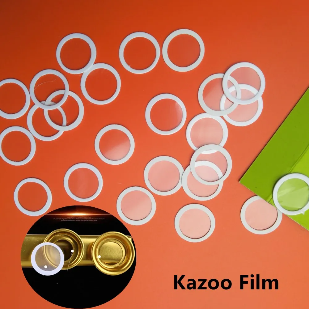 

81pcs Kazoo Membrane Replacement Flute Film Musical Toys Dia 20mm Diaphragm Standard Common Size Accessories Transparent