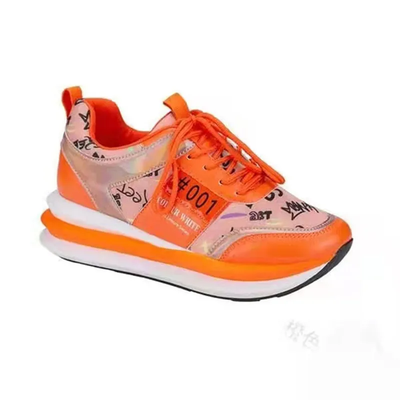 

2021 autumn and winter new women's shoes with round toe flat heel candy color customized mid-cut casual women's sports shoes