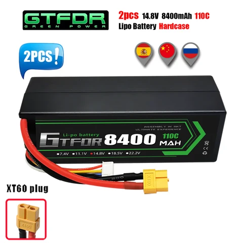 Аккумулятор GTFDR Lipo 2S 3S 4S для радиоуправляемых автомобилей