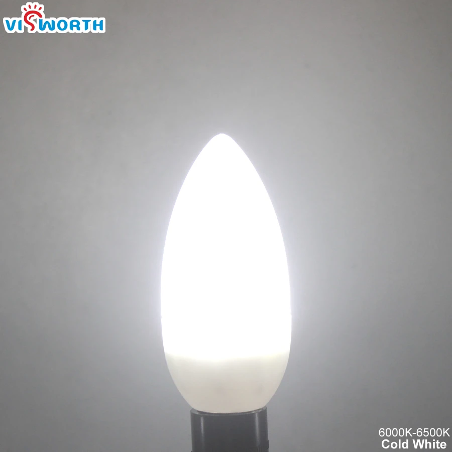 

3W 5W Led Candle Light E14 Crystal Lamp Warm Cold White Ac 110V 220V SMD2835 Led Chandelier Lighting For Home