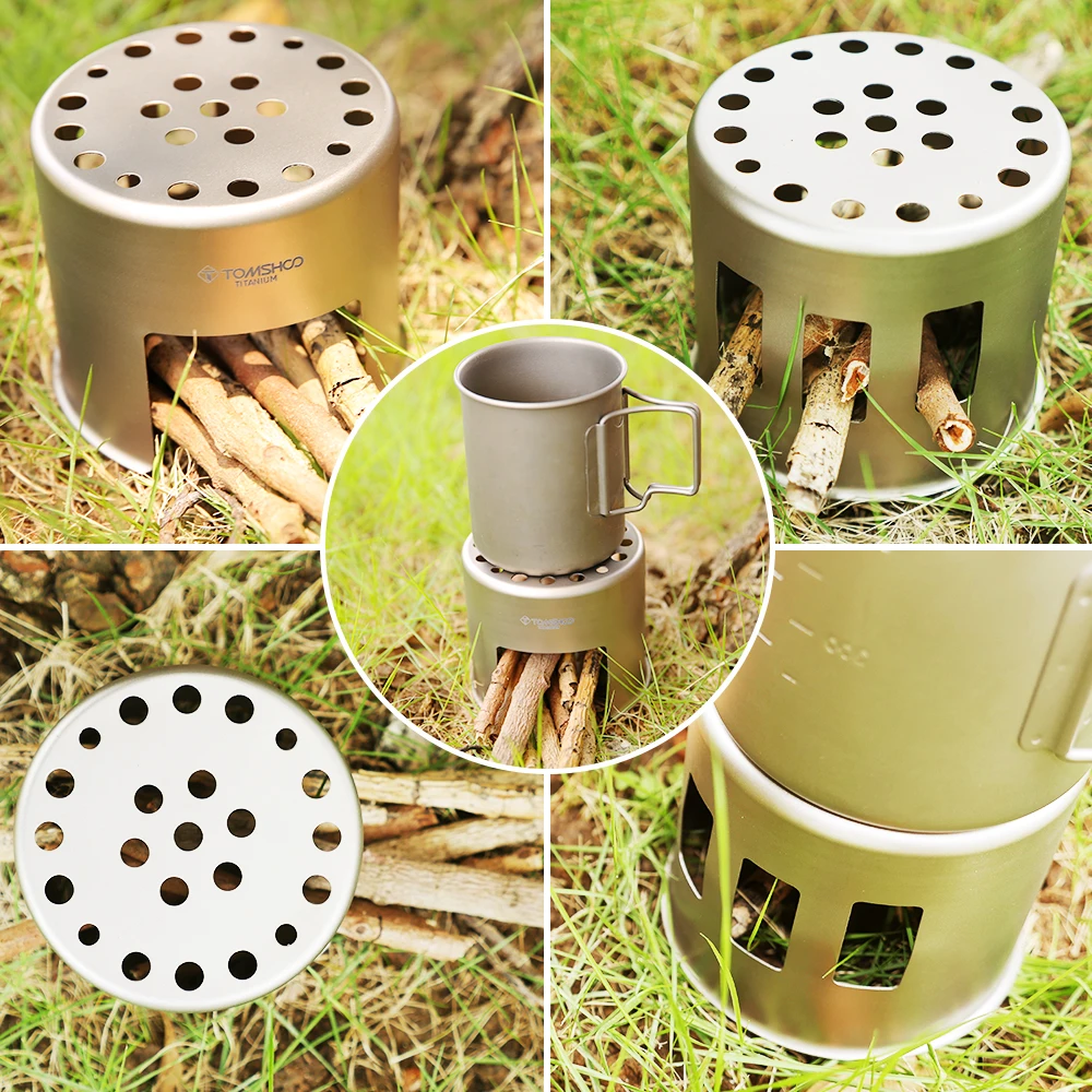 Деревянная плита lixada Ультралегкая титановая портативная горелка для кемпинга и