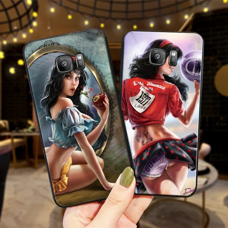 Сексуальная мультяшная кошка девушка Хэллоуин для Samsung Note 8 9 M10 M20 M30 S6 S7 Edge S8 S9 S10 PLUS