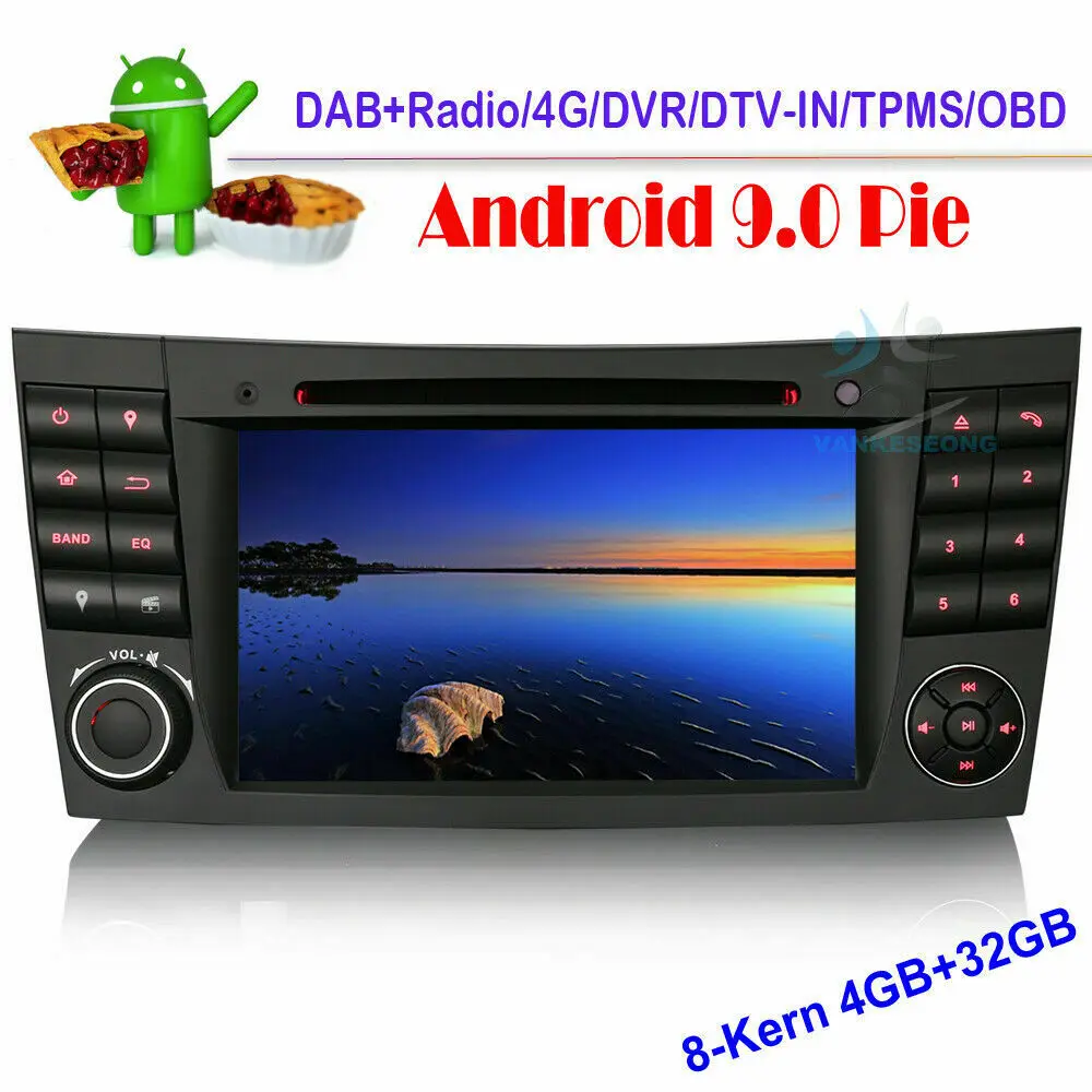 Авторадио Android 9 0 Bluetooth DAB + 2 Din gps СБ Navi Автомобильный мультимедийный dvd-плеер для