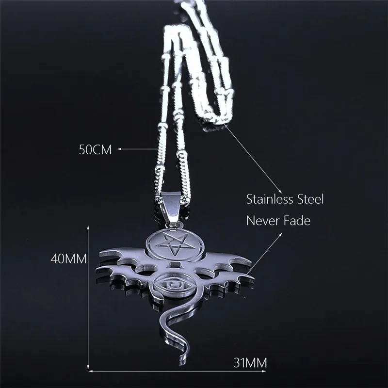 

2021 Fashion Stainless Steel Charm Necklace for Women Silver Color joyeria acero inoxidable N4423S04