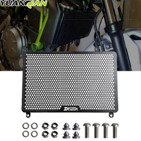 new motorcycle black radiator grille guard cover fuel tank protection aluminum for kawasaki ninja zx 25r zx25r zx 25r 2020 2021