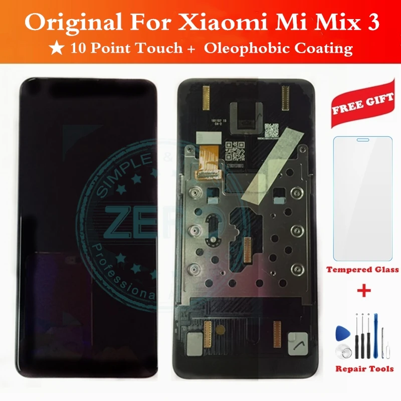 ЖК дисплей для Xiaomi Mi Mix 3 10 сенсорных экранов дигитайзер AMOLED в сборе замена ремонт