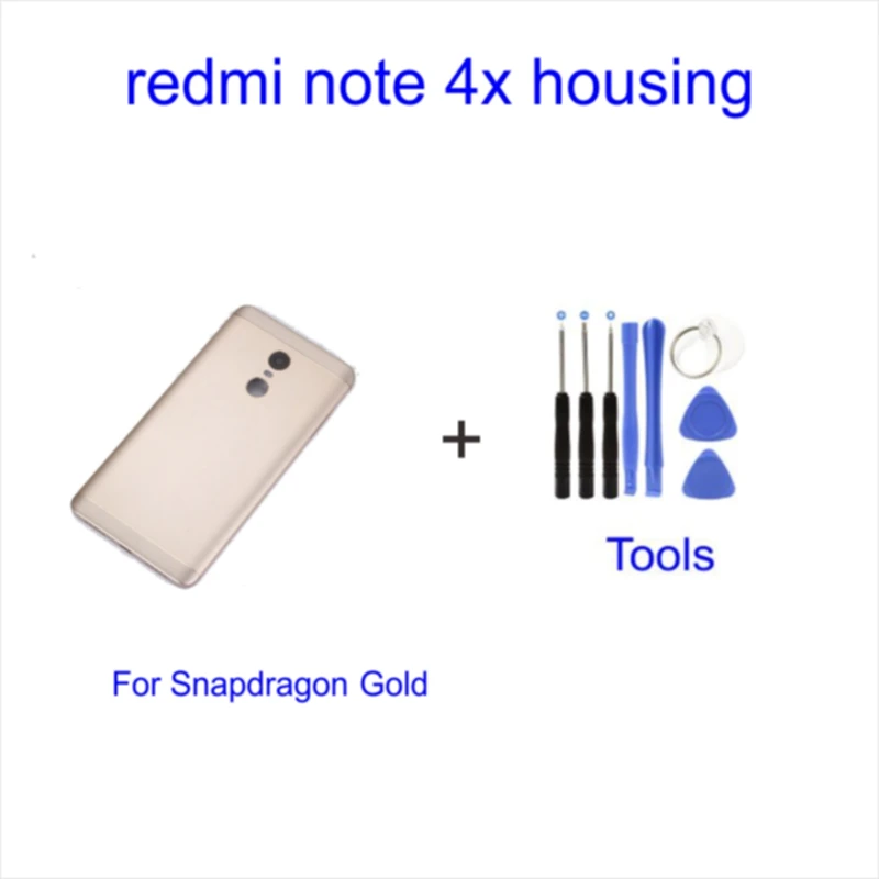 For Snapdragon Gold Xiao mi Red mi Note 4 4X чехол для батареи задняя крышка для задней двери чехол для замены Snapdragon Xiao mi Red mi Note 4 4X чехол для аккумулятора - Цвет: For Snapdragon Gold