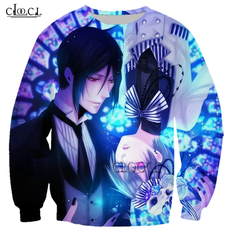 

HX Japanese Anime Black Butler 3D Print Men Women Hoodie Sweatshirts Harajuku Fashion Long Sleeve Tracksuit Tops Drop Shipping