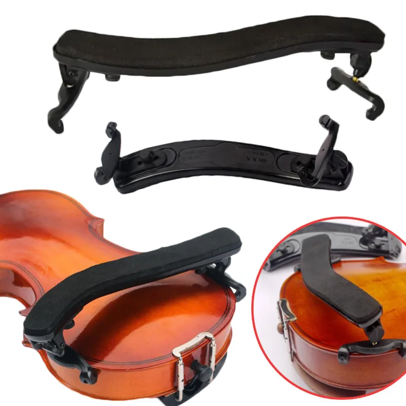 

1 Pcs Adjustable Universal Type Violin Shoulder Rest Plastic Black Padded for 3/4 & 4/4 Fiddle Acoustic Violin Accessory