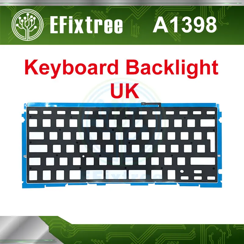 100% новая раскладка подсветки клавиатуры Великобритания США для A1278 A1286 A1398 A1466 A1465