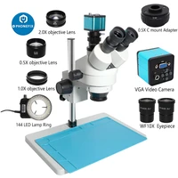 38mp hdmi digital usb microscopio camera 3 5x 90x simul focal trinocular stereo microscope phone pcb jewelry repair tools kit