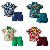 2 piece sets kids clothes boys summer beach suits classics cotton childrens high quality clothing shirt shorts fashion casual