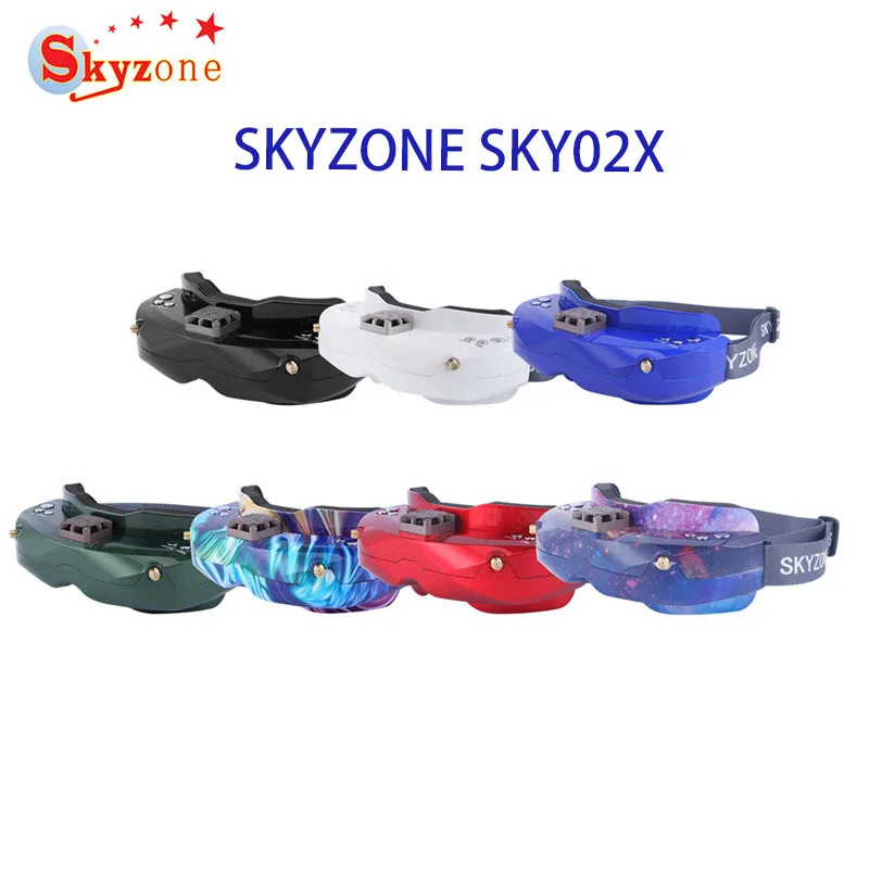 SKYZONE SKY02X 5 8 ГГц 48CH разнообразие 2D/3D Head Tracking W/ Fan DVR Передняя камера FPV Goggles для Skyzone