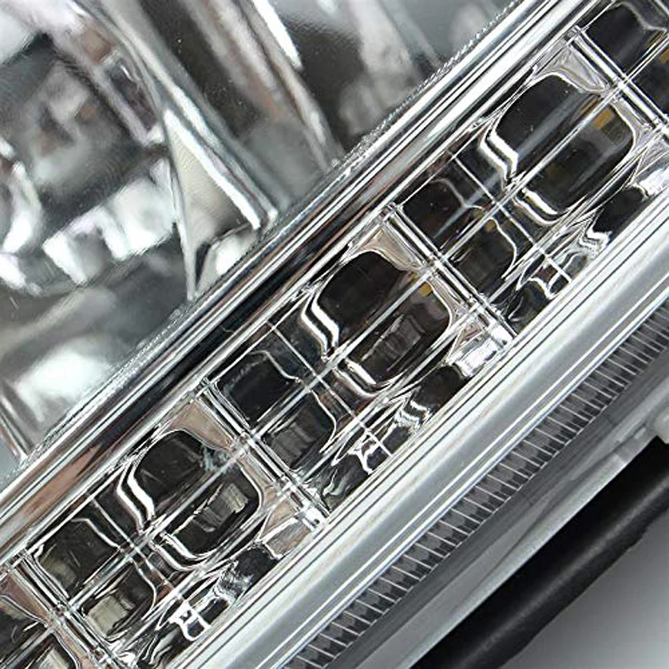 

2 Pcs LED Fog Lights Running Light For Hyundai Santa Fe IX45 2013 2014 2015 Car Accessories Waterproof Daytime Fog Lamp