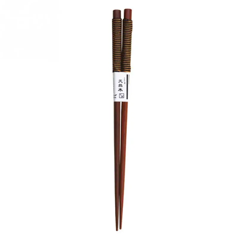 Натуральный каштан дерево Chopsticks провод натуральные деревянные палочки для еды Прямая Модные прочные палочки для еды ручной работы#20