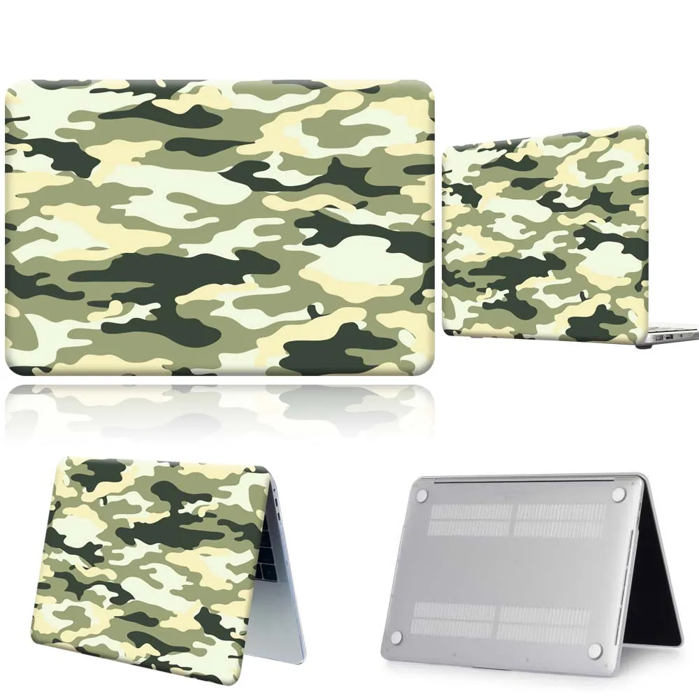 Чехол для ноутбука Apple Macbook 12/Pro 13(A2251 A2289)/Pro 13 A2338/Air A2337/Pro 15 16/Air 11 бежевый Камуфляжный